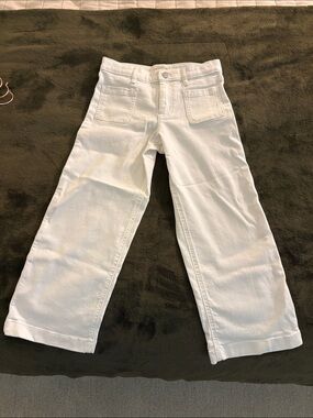 Crewcuts White Kids Wide-Leg Jeans
